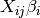 X_{ij}\beta_i