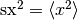 \text{sx}^2 = \langle x^2 \rangle